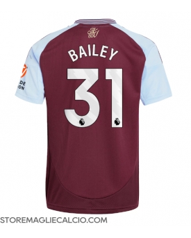 Aston Villa Leon Bailey #31 Maglia Gara Casa Repliche 2024-25 Maniche Corte